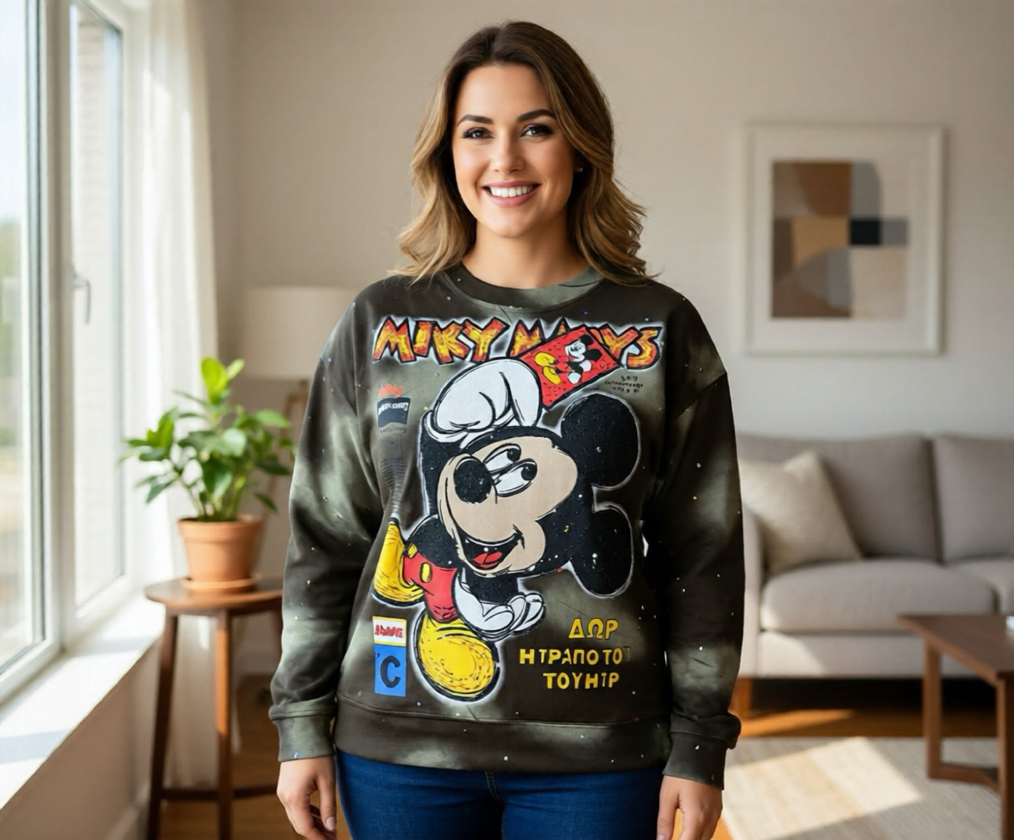 V002-Beautiful one-size sweater