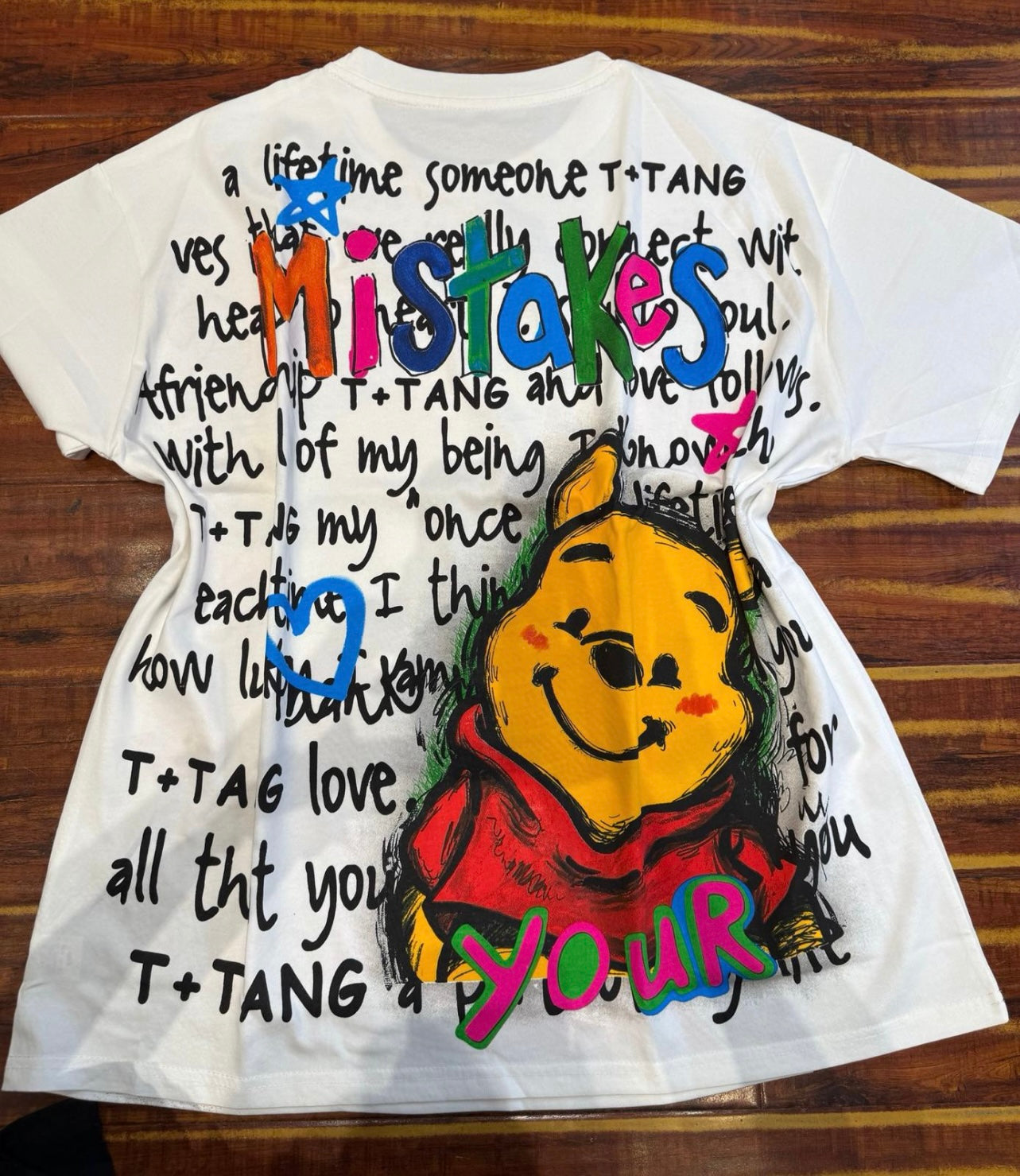 Lucero12-Oversized T-shirt with rhinestones