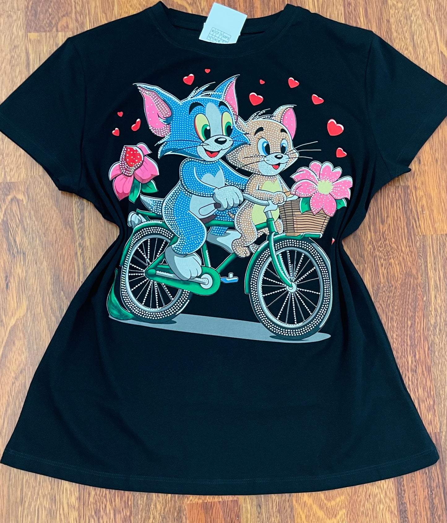 Rosita78-beautiful t-shirts by size with rhinestones