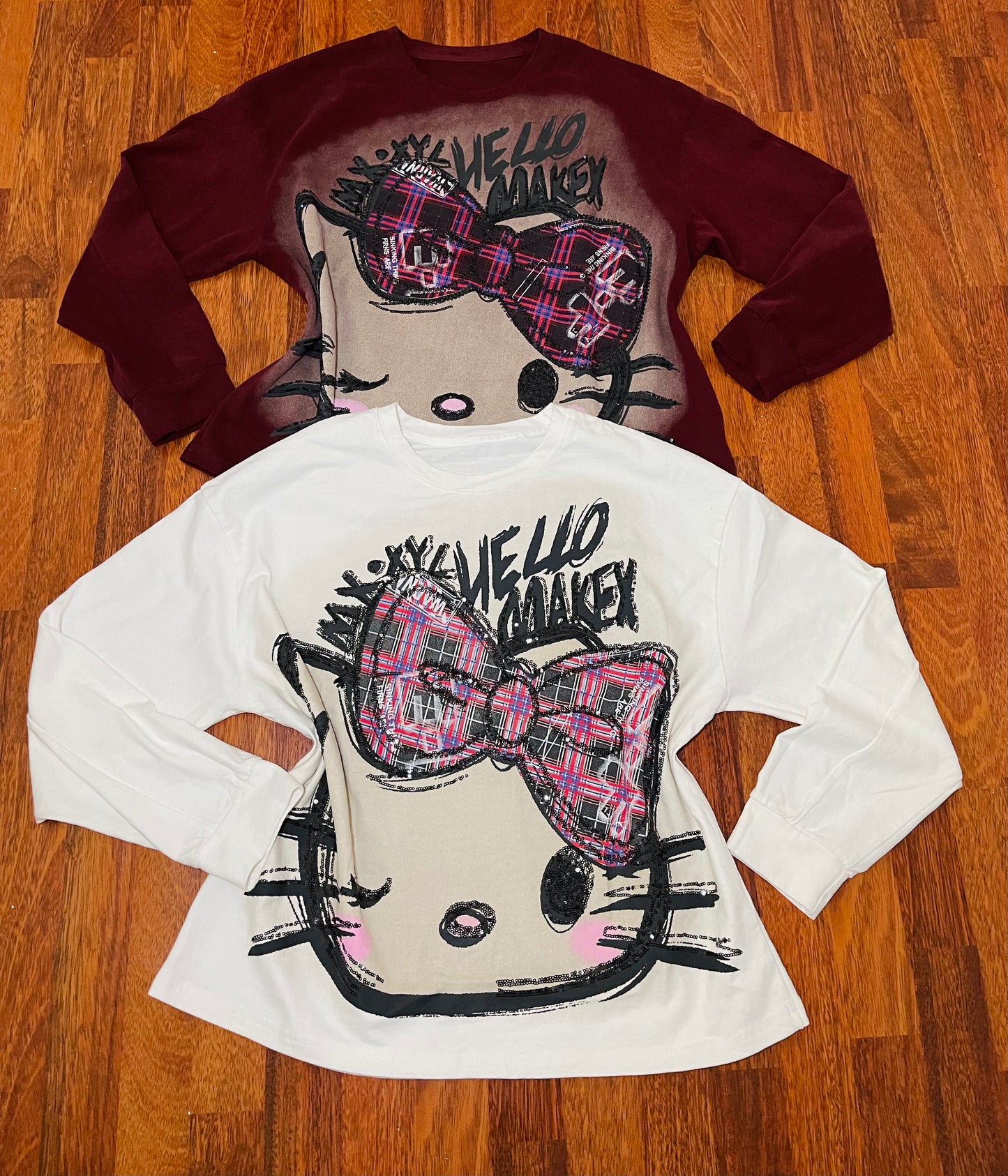 T0012-Sweater with light print