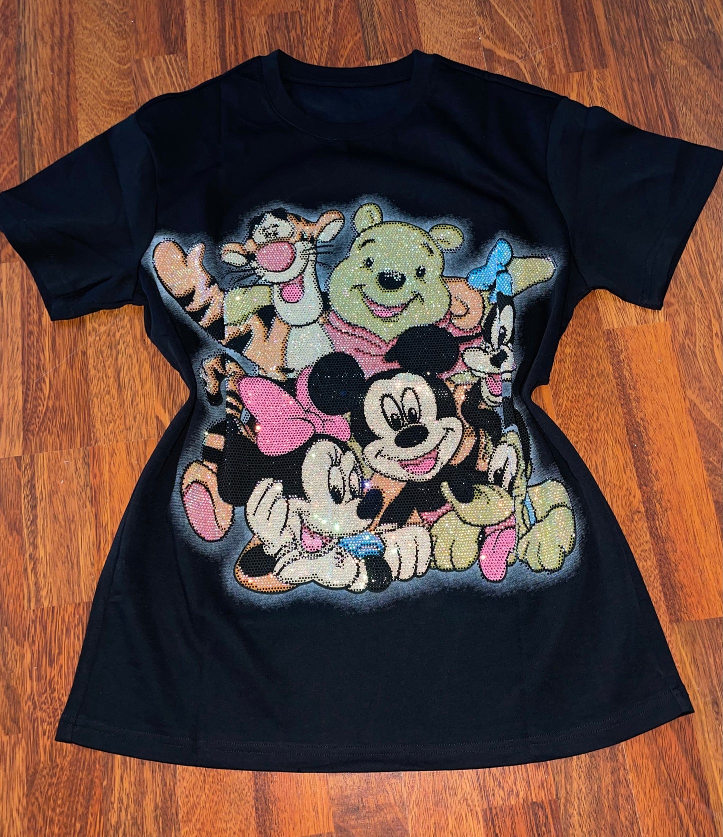 V0091-One-size t-shirt with rhinestones