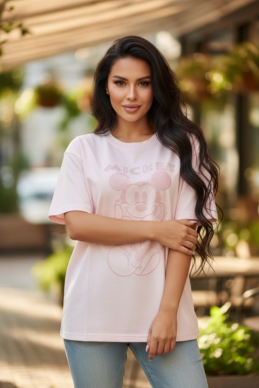 G6900-Oversize T-shirt with sequins