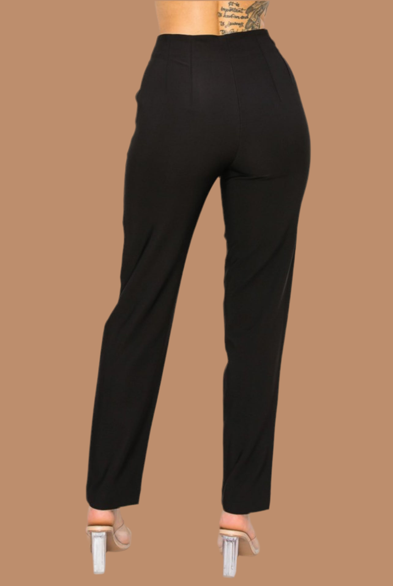 Solid High Waist Dress Pants😍