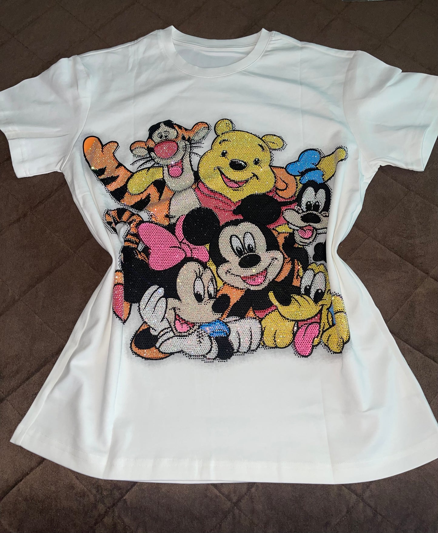 V0091-One-size t-shirt with rhinestones