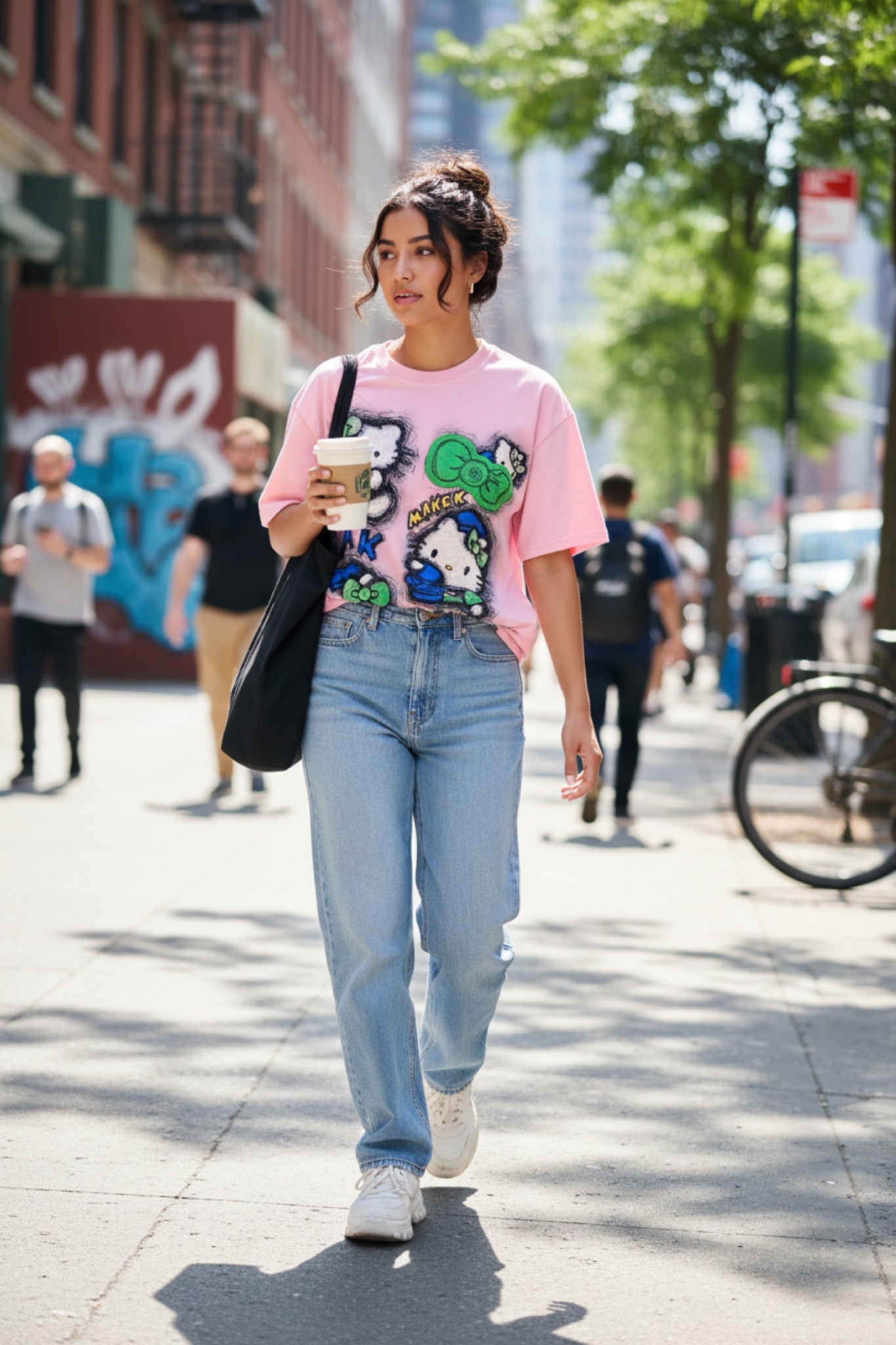 Oversized T-shirt with print