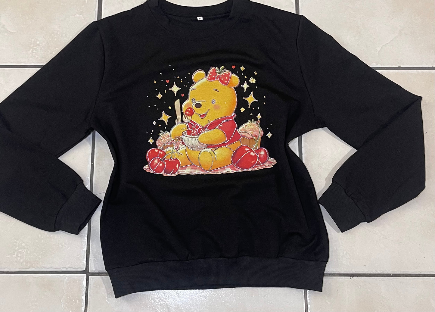 T0820-beautiful printed sweater