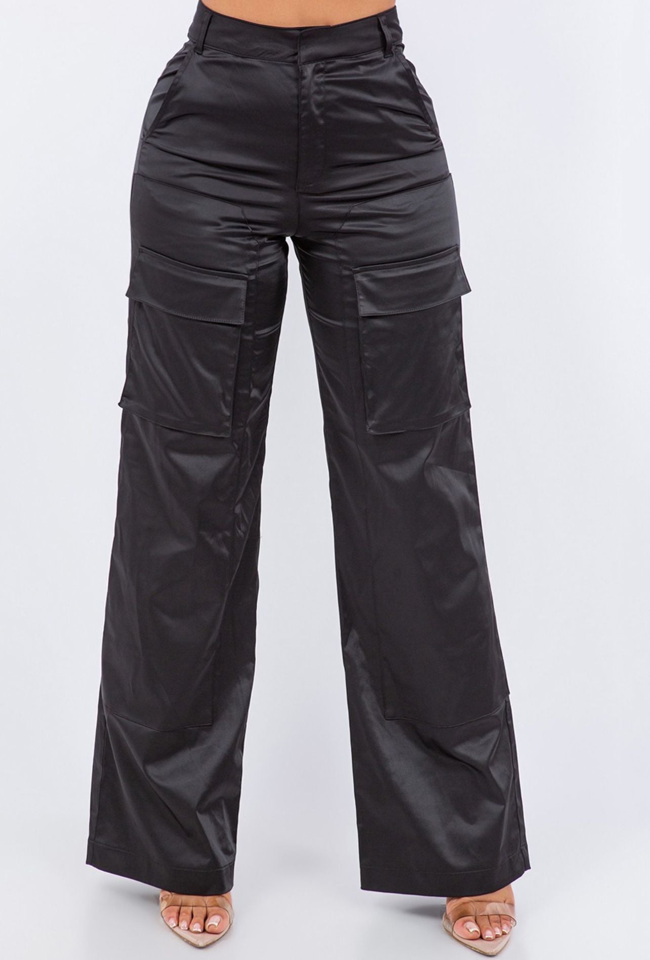 5002 CARGO PANTS SATIN BLACK 🖤