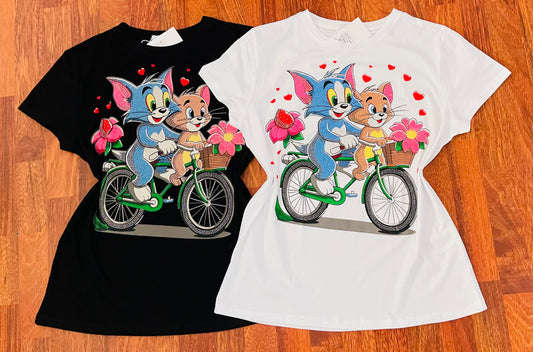 Rosita78-beautiful t-shirts by size with rhinestones