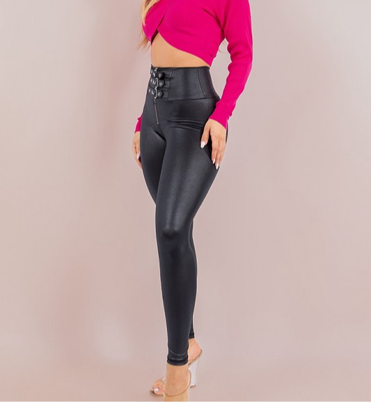1049- ELASTIC LEGGINGS WITH BELT😍❄️