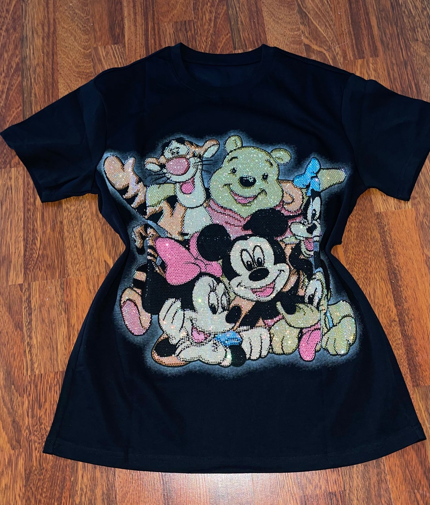 V0091-One-size t-shirt with rhinestones