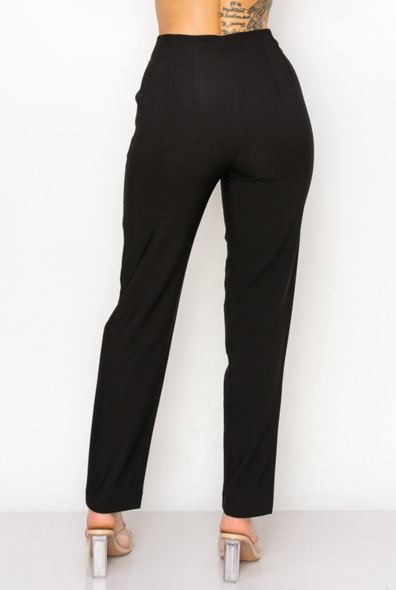 Solid High Waist Dress Pants😍