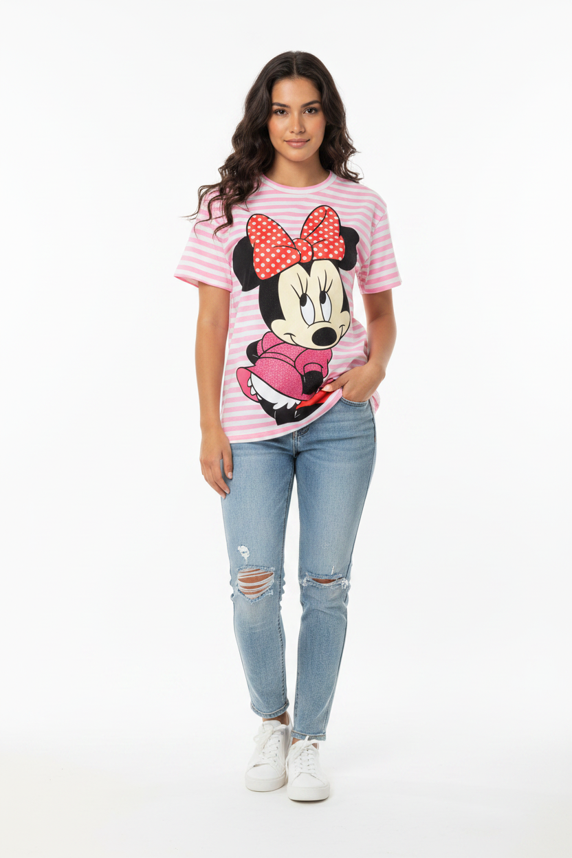 Karla673-Crew-neck T-shirt with print