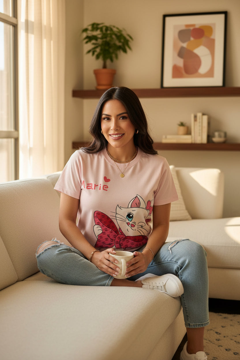 T91008-Basic T-shirt with print