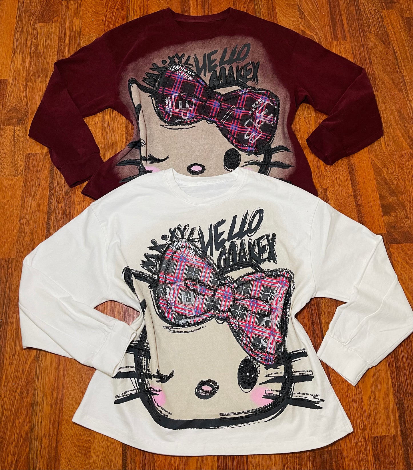 T0012-Sweater with light print