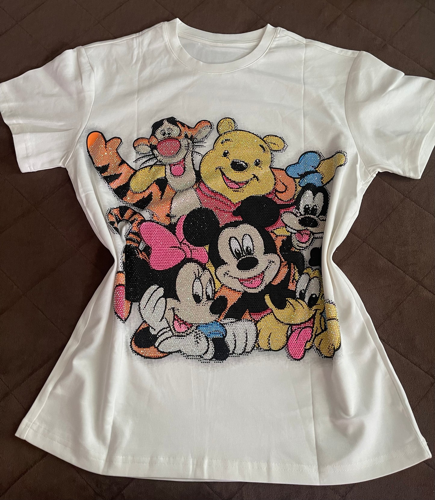 V0091-One-size t-shirt with rhinestones
