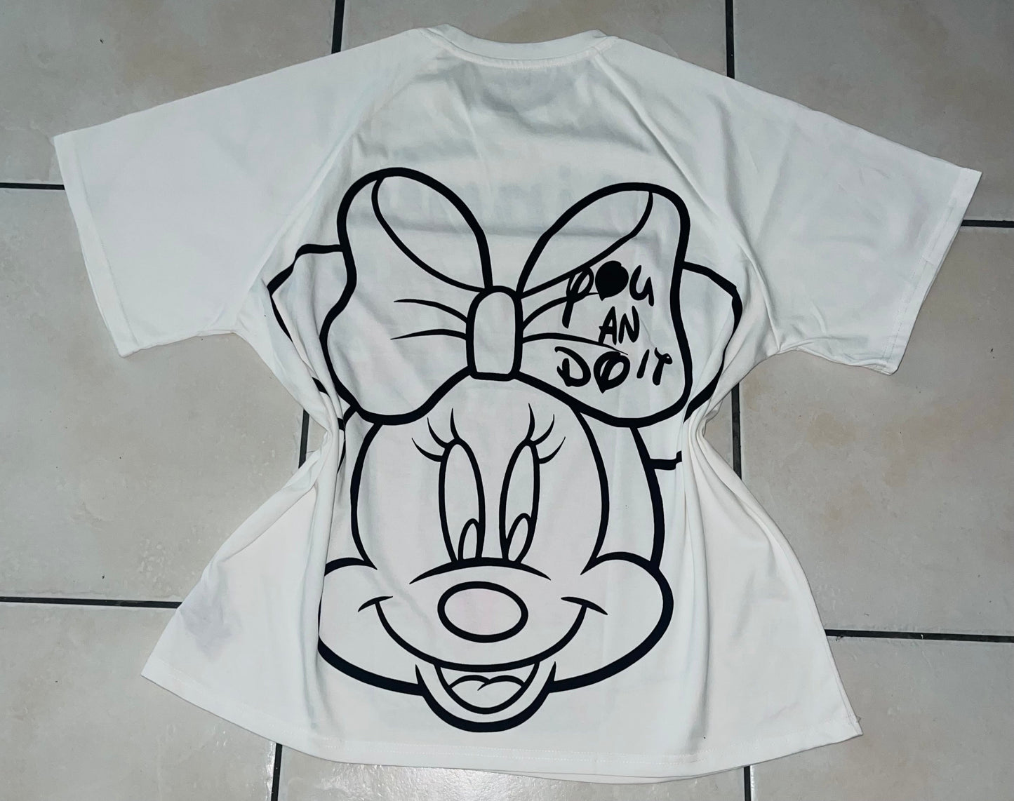 R8013-Beautiful oversized T-shirt with rhinestones