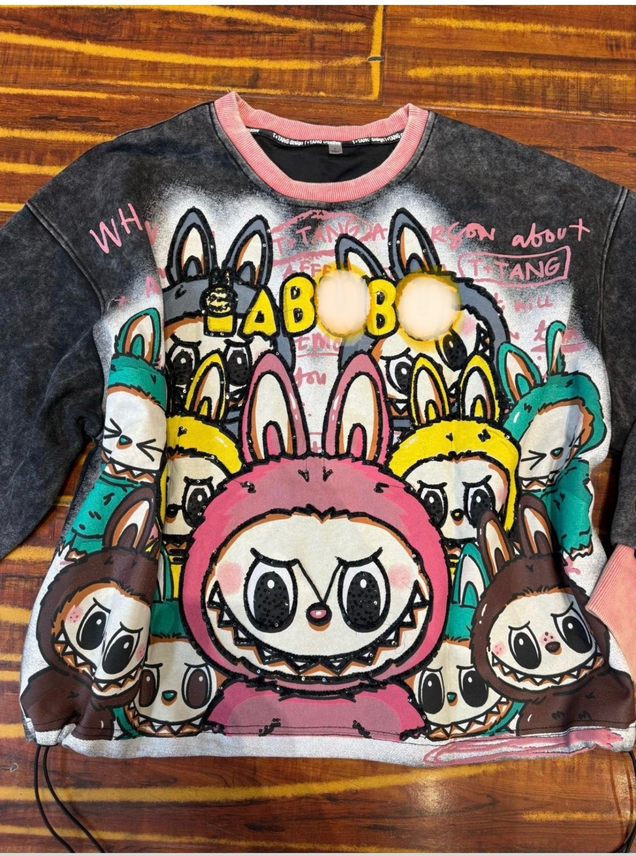 T0056-Sequin sweatshirt