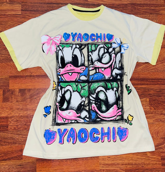 R9800-Oversized basic t-shirt with sequins