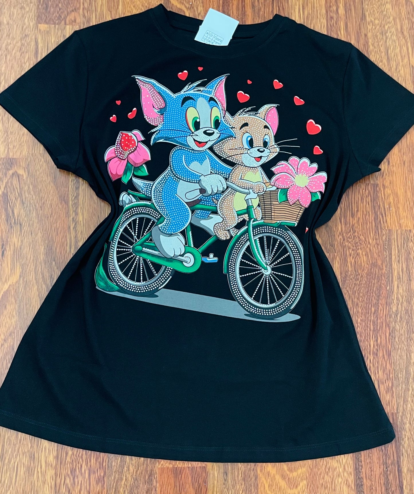 Rosita78-beautiful t-shirts by size with rhinestones