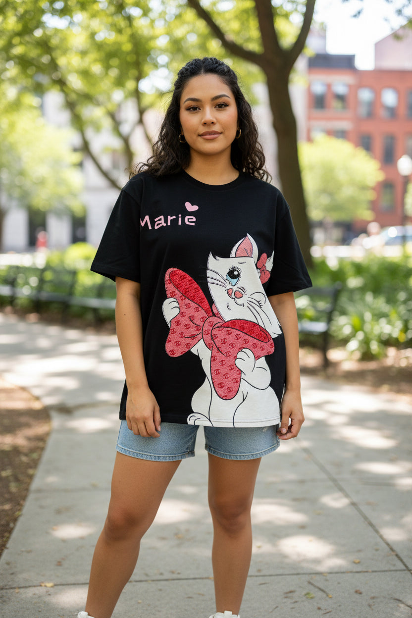 T91008-Basic T-shirt with print