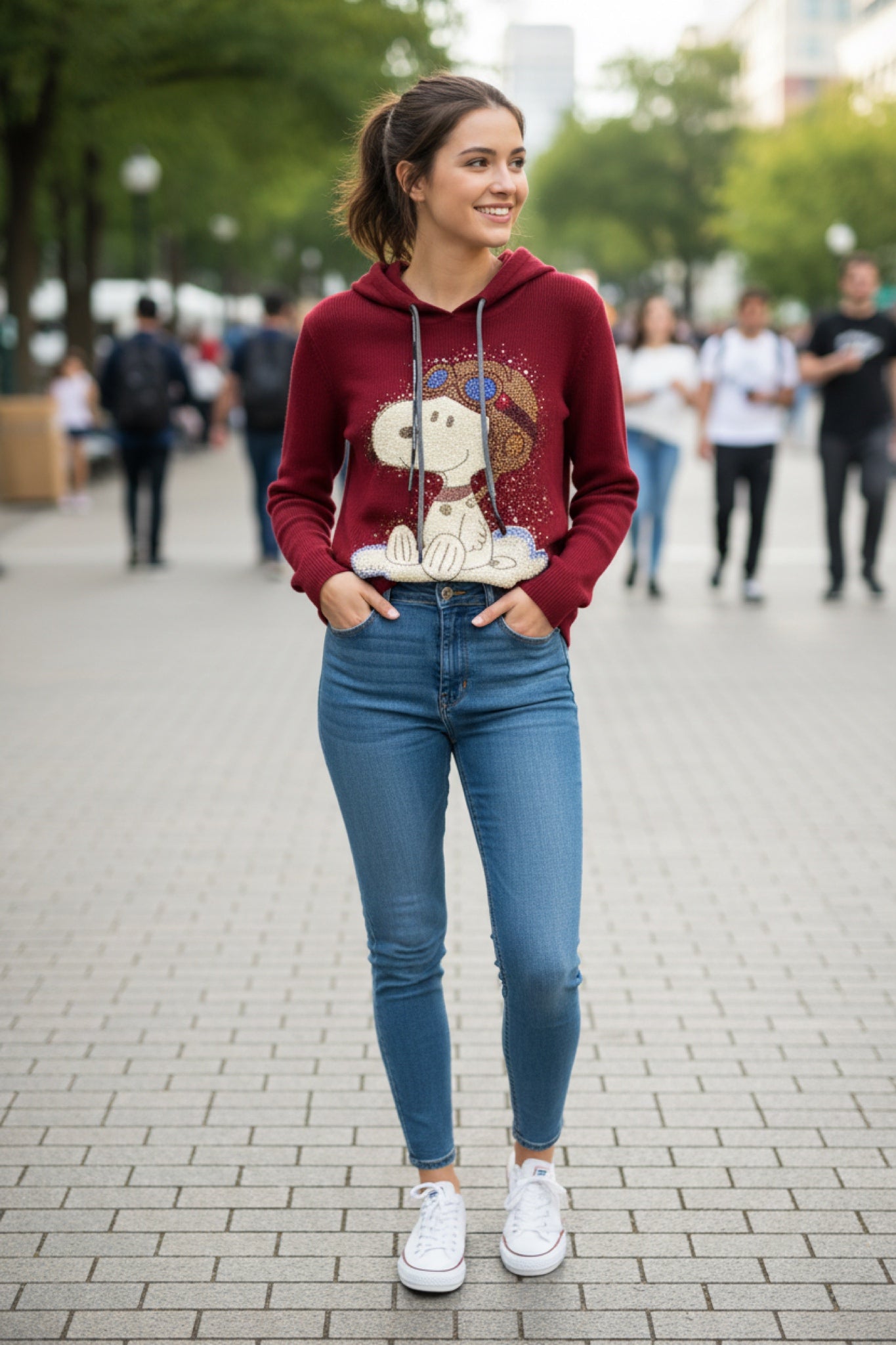 Claudio105-beautiful patterned sweater and hat