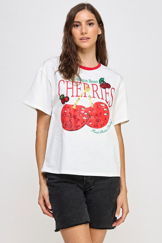 002-LILI CHERRY TOP WOMENS