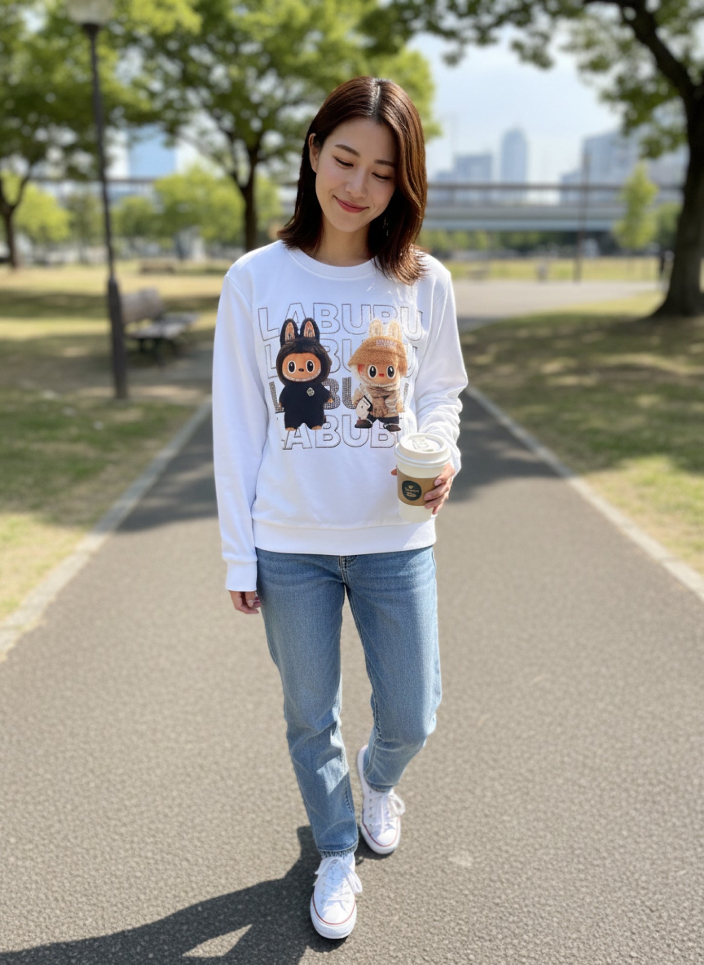 T0091-Sweater with rhinestones
