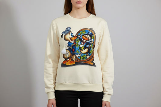 T1109-beautiful printed sweater