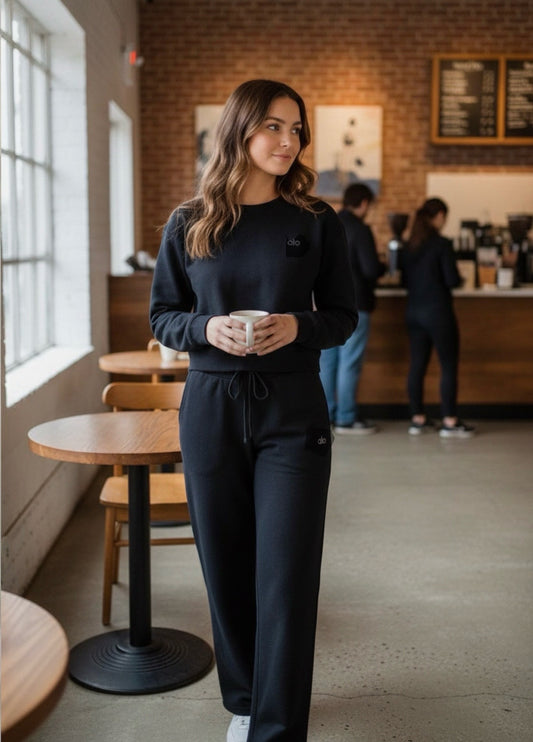 ALONDRA009-Beautiful sweater and pants set with stretch