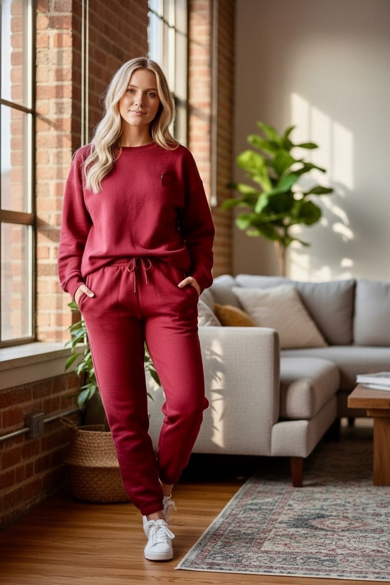 Alondra010-Beautiful sweater and pants set with stretch