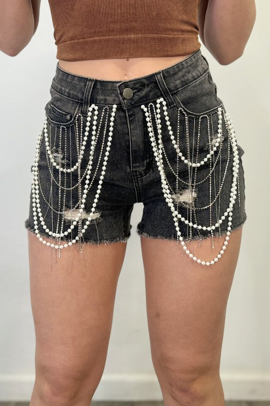 9005-LIZ DENIM SHORTS