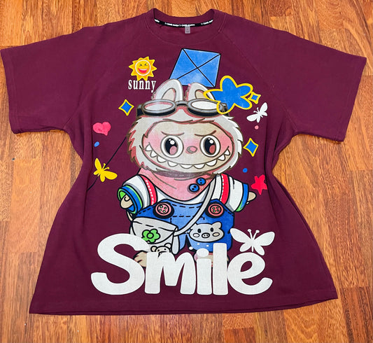 Y0098-Beautiful t-shirt with vintage print
