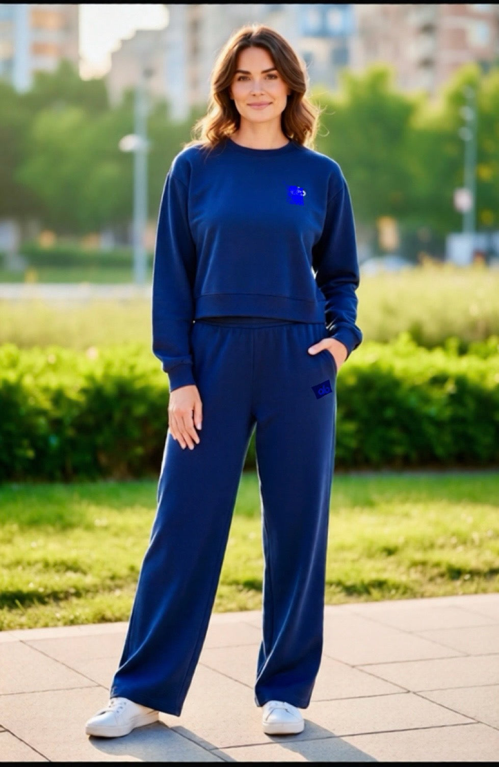 ALONDRA009-Beautiful sweater and pants set with stretch