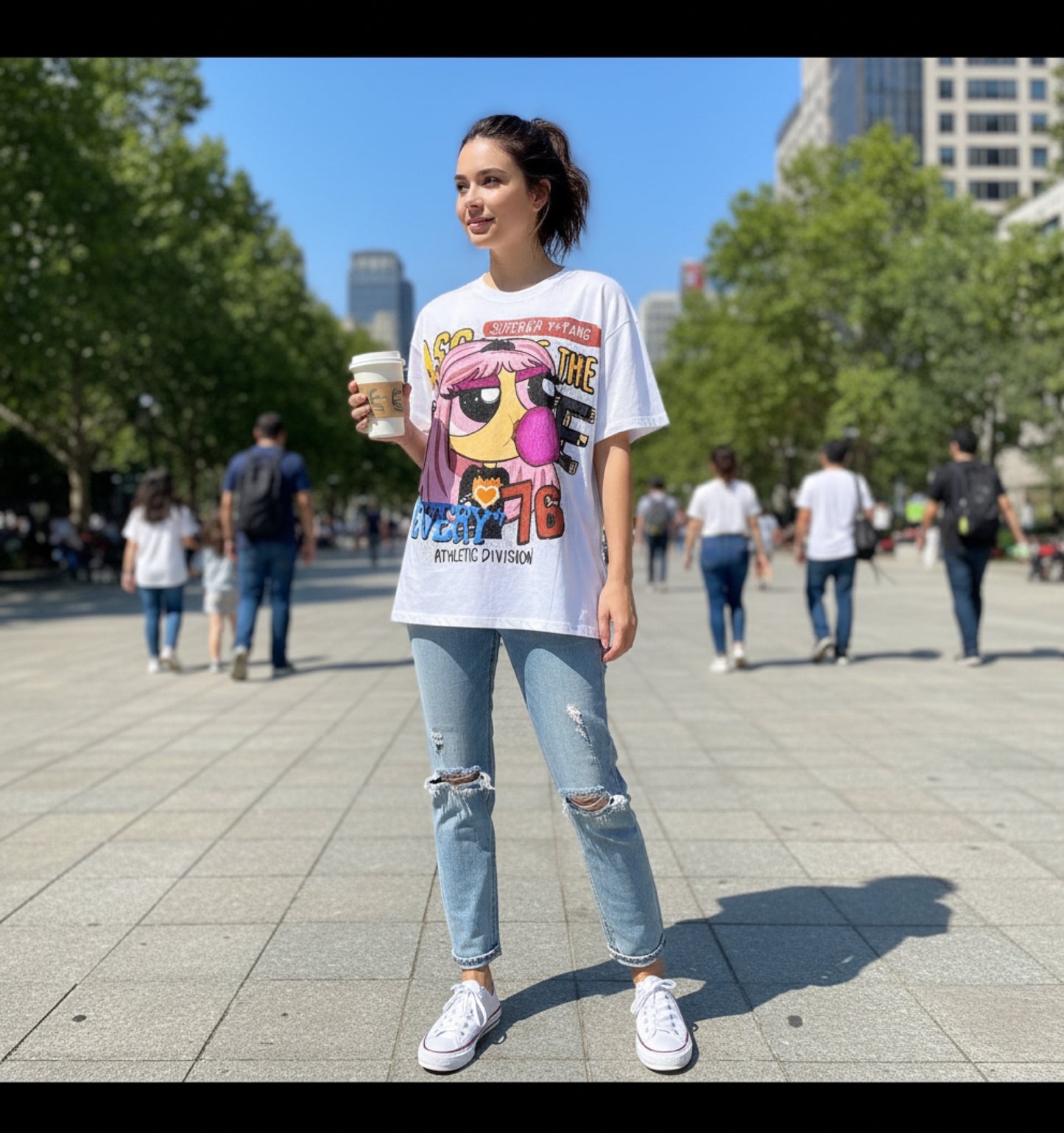 Lucy Oversized T-shirt with lace
