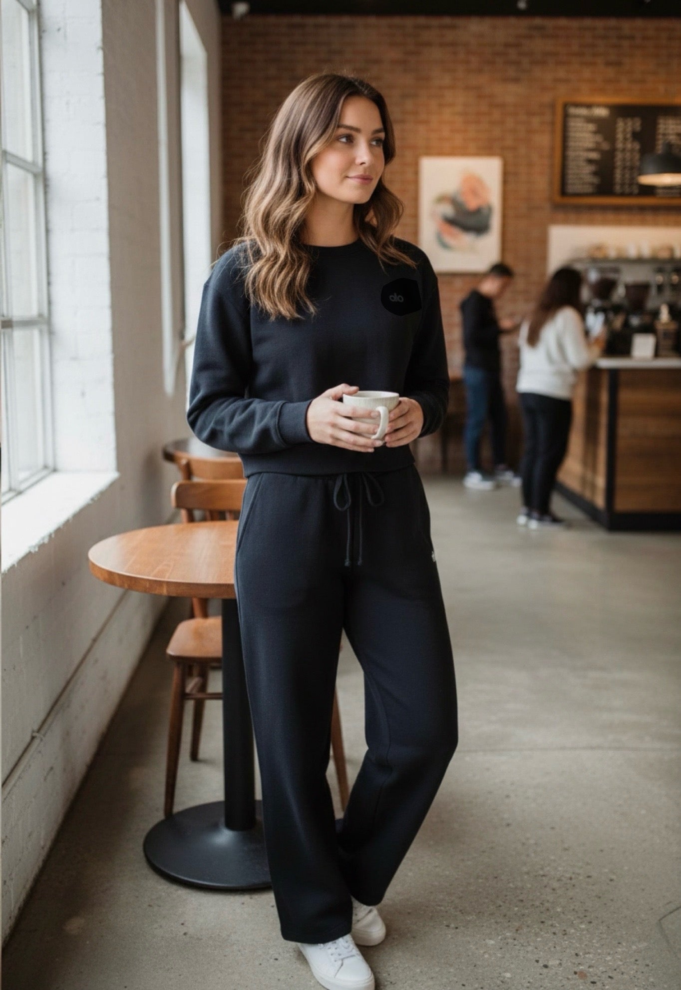 ALONDRA009-Beautiful sweater and pants set with stretch