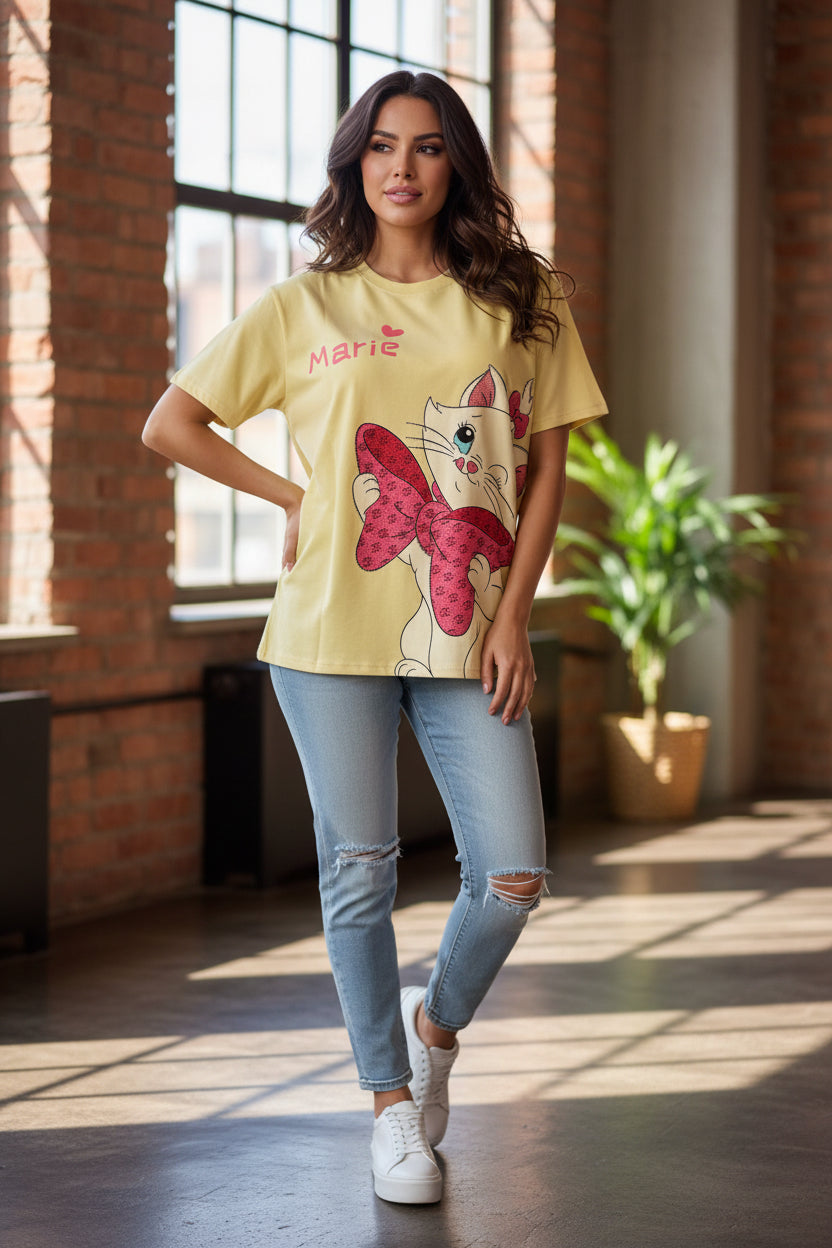 T91008-Basic T-shirt with print