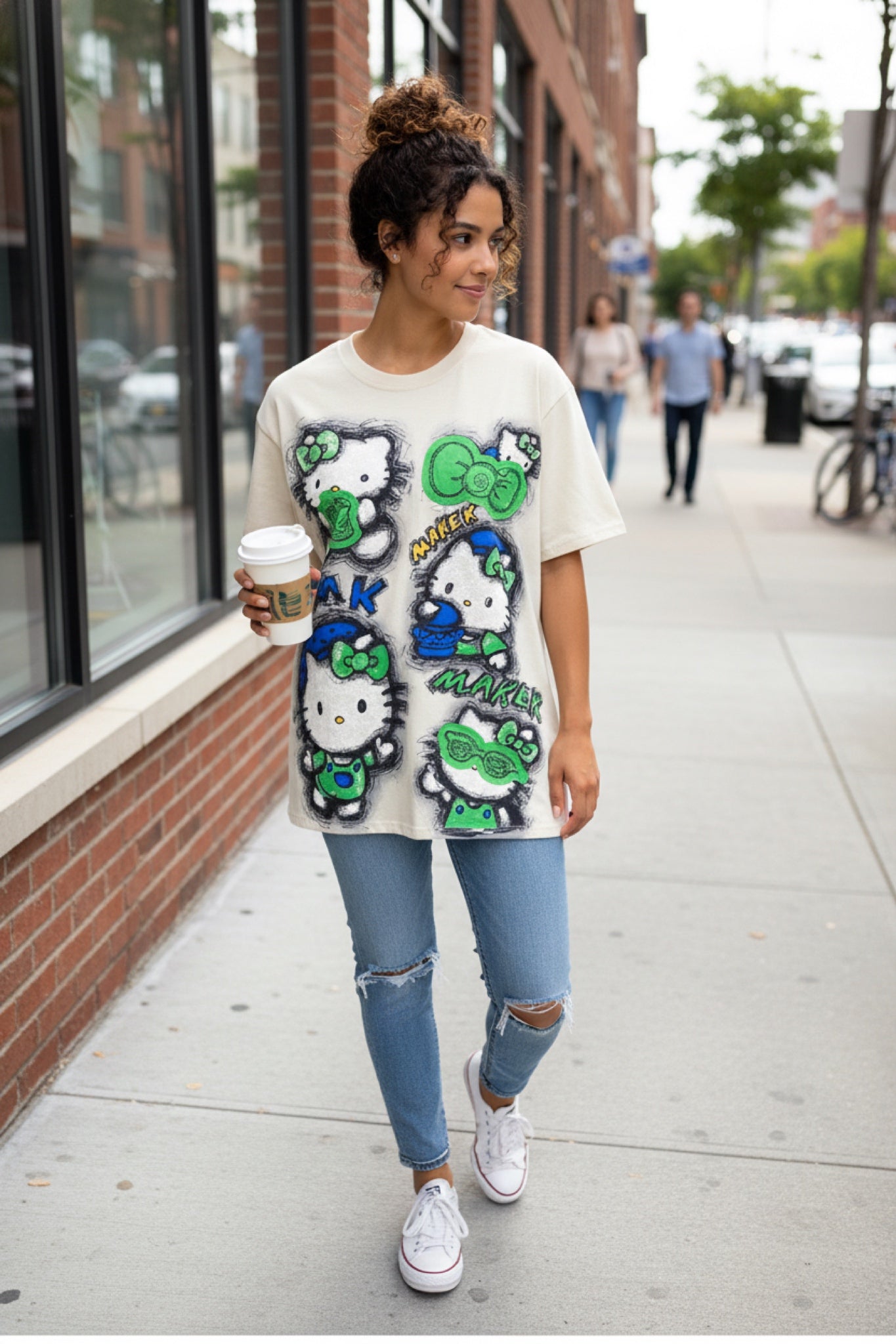 Oversized T-shirt with print