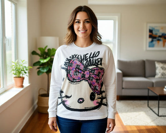 T0012-Sweater with light print