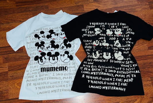 T0012-T-shirt with print and rhinestones
