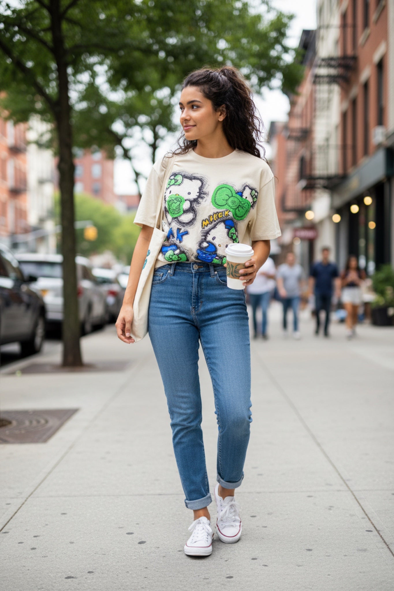 Oversized T-shirt with print