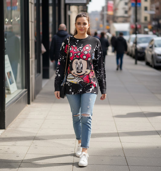 V001-Beautiful oversized yarn sweater