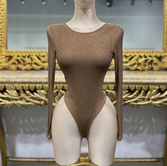 Bodysuit with rhinestones Women