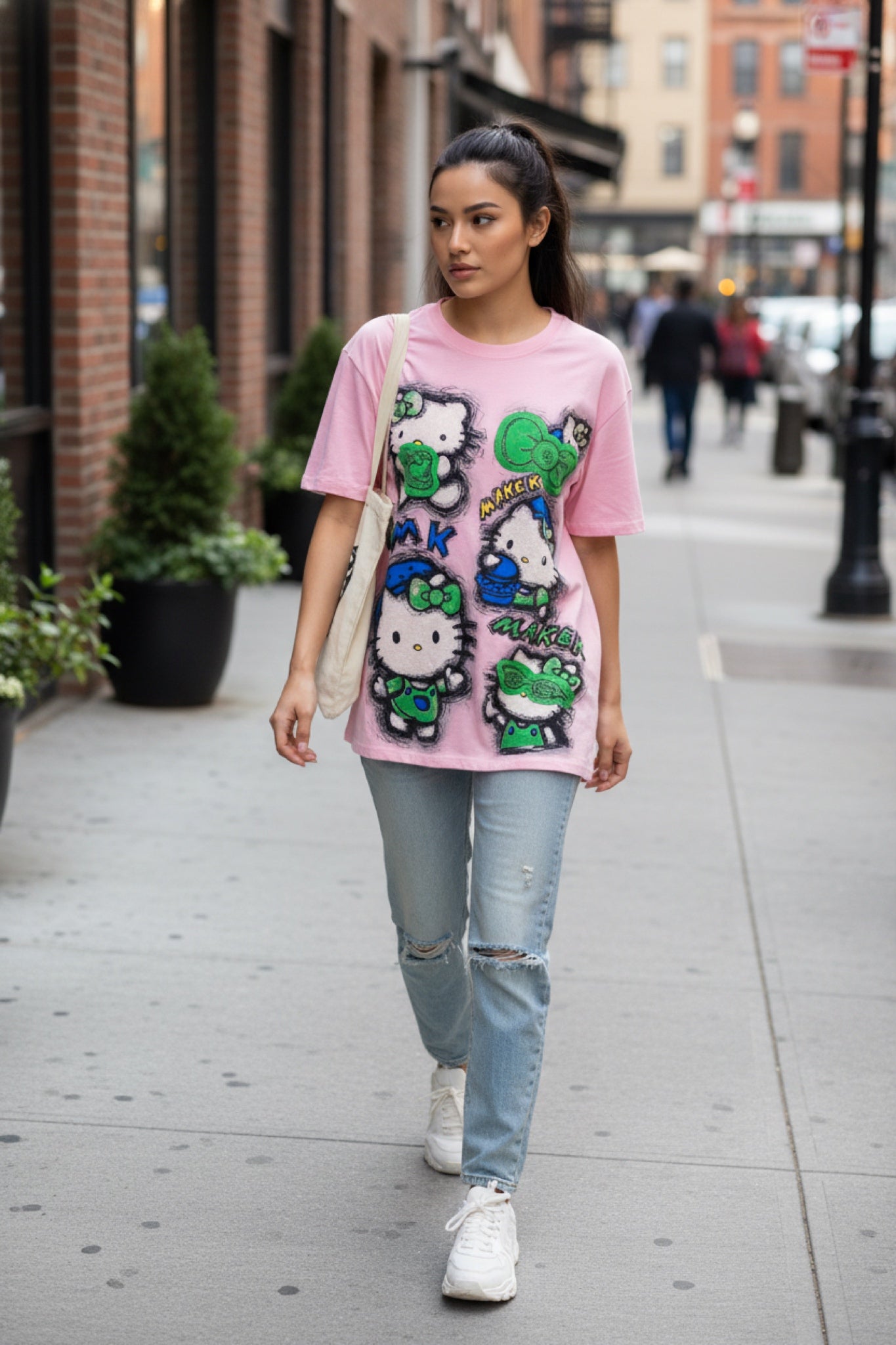 Oversized T-shirt with print